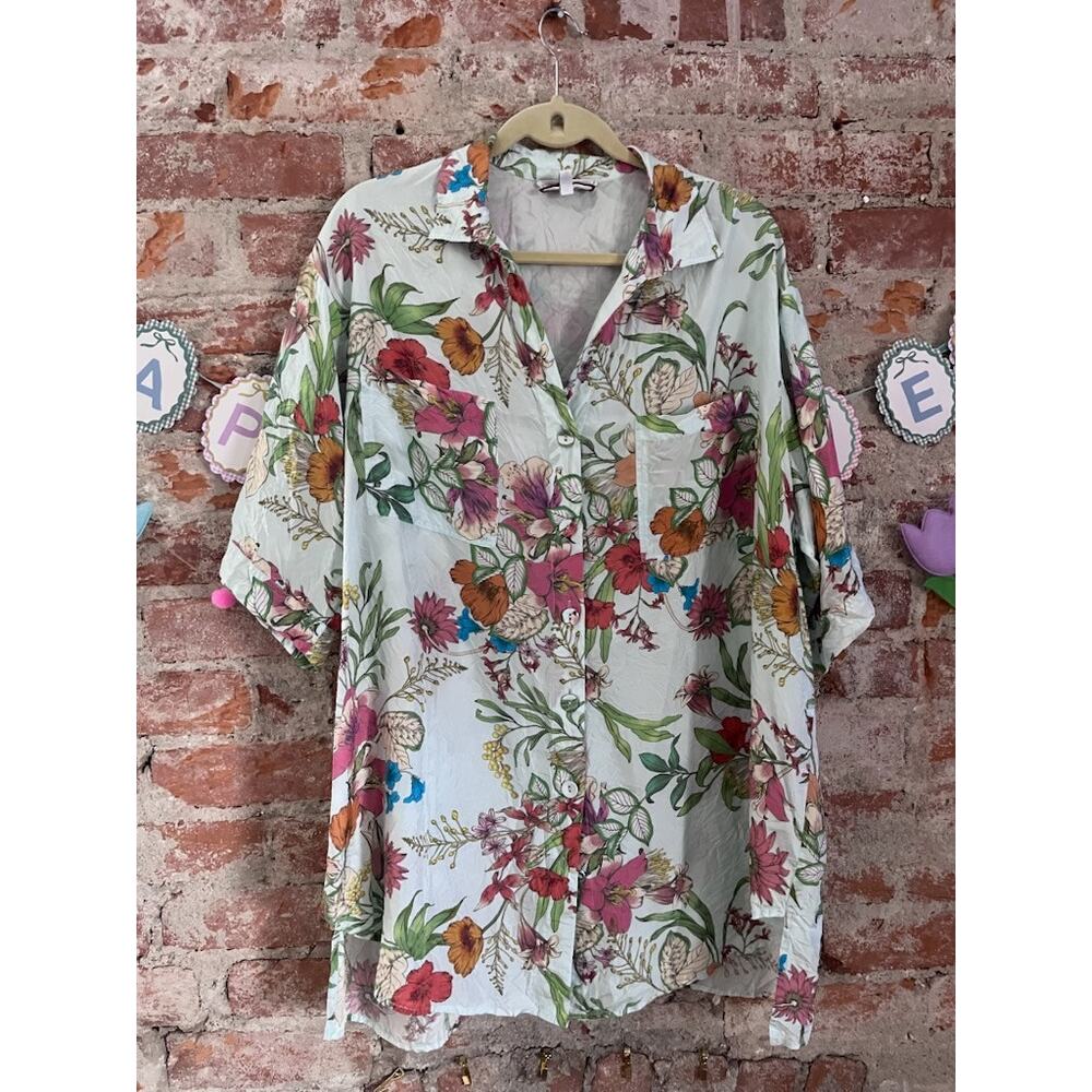 Johnny Was Liliana Oversized Silk Weekend Tunic